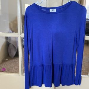 Old Navy Peplum Long Sleeve Shirt